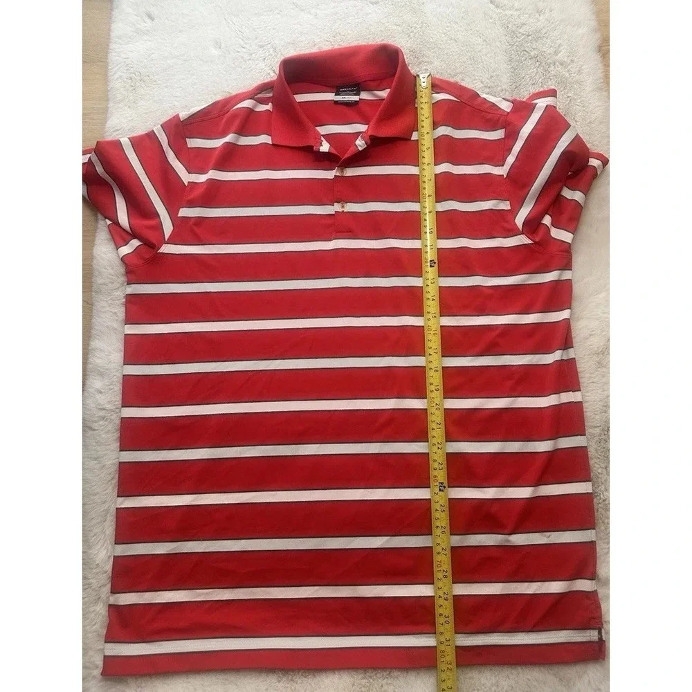 Nike Golf Dri-Fit Tour Performance‎ Striped Polo Shirt Size XL